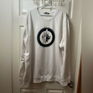 Winnipeg Jets! 3XL White Crewneck Sweater